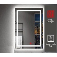 Buğusan 70X120 cm Buğu Çözücülü Kumlamalı Banyo Aynası