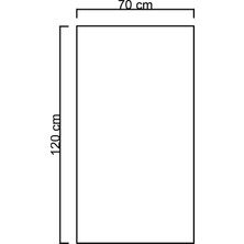 Buğusan 70X120 cm Buğu Çözücülü Kumlamalı Banyo Aynası