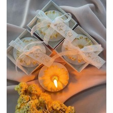 Pukka Candles Nikah - Nişan - Dügün Hediyelik 20 Adet Papatya Mum