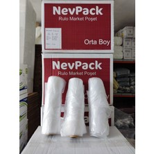 Nevpack 1 Koli Orta Boy Rulo Poşet 20 Rulo