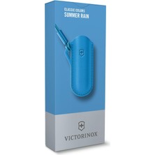 Victorinox Deri Çakı Kılıfı Summer Rain Boyun Askılı Mavi