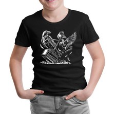 Lord T-Shirt Hammer And The Crows Siyah Çocuk Tshirt