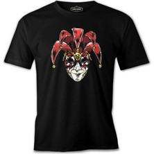 Lord T-Shirt A Red Venetian Mask Mardi Gras Siyah Erkek Tshirt