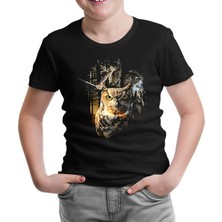 Lord T-Shirt Owls At Night Siyah Çocuk Tshirt