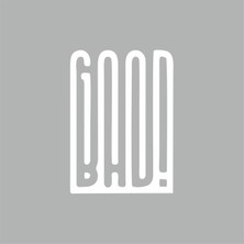 Good Bad Sticker Beyaz 13X10 cm