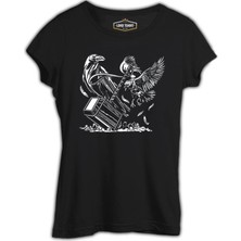 Lord T-Shirt Hammer And The Crows Siyah Kadın Tshirt