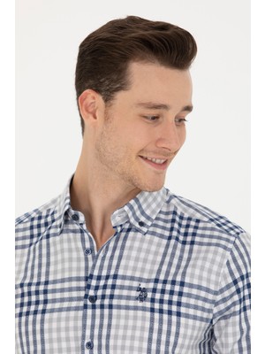 U.S. Polo Assn. Erkek Taş Desenli Gömlek 50266130-VR049