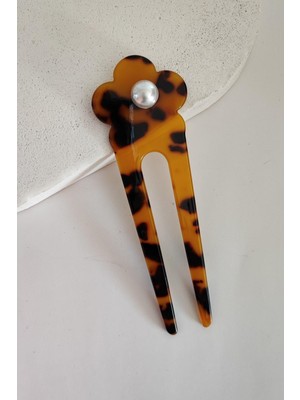 New Obsessions Incili Fransız El Yapımı Lüks Kemik Topuz Tokası