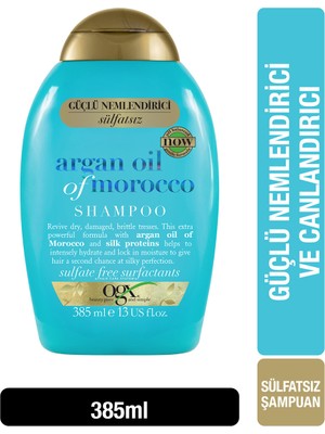Ogx Nemlendirici Ve Canlandırıcı Argan Oil of Morocco Şampuan 385 ml Besleyici Özellikli Tüm Saçlar İçin
