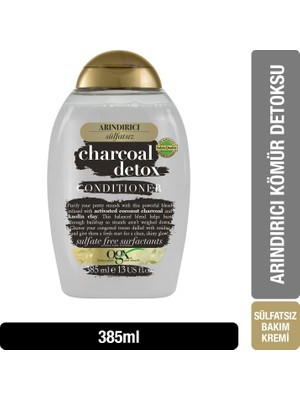 OGX Arındırıcı Kömür Detoksu Sülfatsız Saç Bakım Kremi 385 ml Yağlı Saçlar İçin Temizleyici Etki