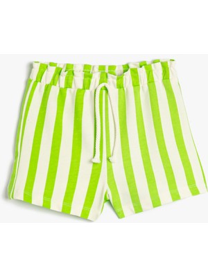 Koton Şort Beli Bağlamalı Pamuklu