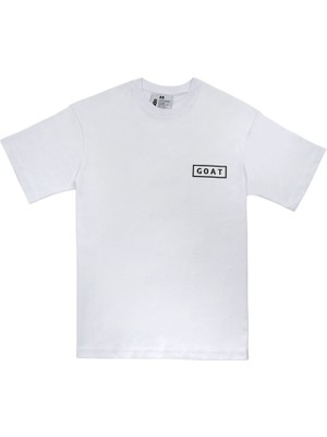 Kadın Vegan Beyaz T-Shirt - Goat Tasarım