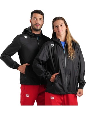 Arena Team Solid Unisex Siyah Günlük Stil Rüzgarlık 004913500