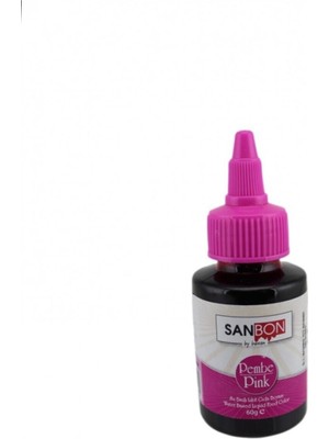 Sanbon Su Bazlı Likit Sıvı Gıda Boyası 60 gr Pembe