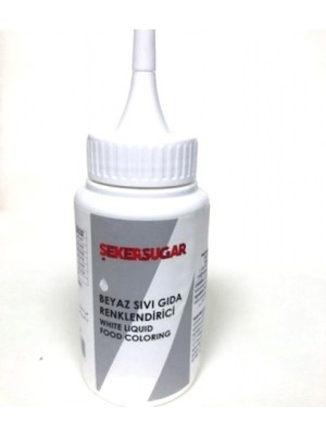 Şeker & Sugar Beyaz Sıvı Gıda Boyası 150 ml