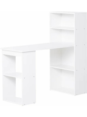 Aden Home Flora Kitaplıklı Çalışma Masası, Genç Odası, Mdf, CM45