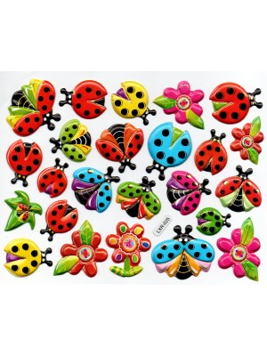 Limmy Sticker Kabartmalı Stiker Defter Uğur Böceği