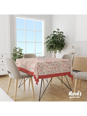 Moud'S Miniso Desenli Kare - Dikdörtgen Süet Dertsiz Masa Örtüsü