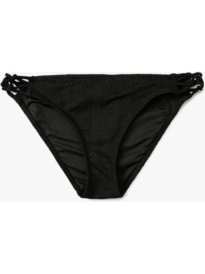 Koton Fisto İşlemeli Bikini Altı Yanları Biye Detaylı Normal Bel