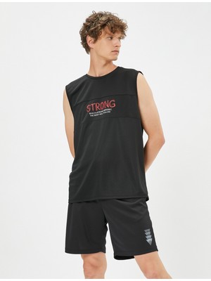 Koton Spor Atlet Slogan Baskılı Dikiş Detaylı