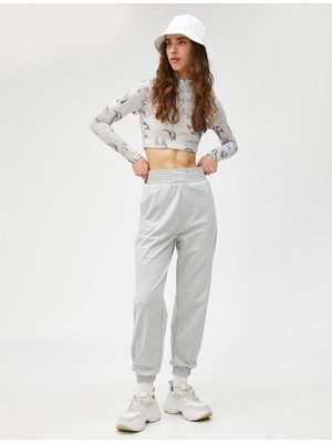 Koton Jogger Eşofman Altı Yüksek Bel Cep Detaylı