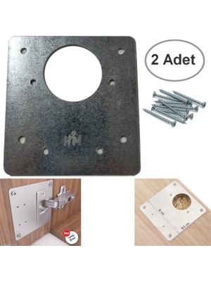 Neler Geldi Neler Menteşe Tamir Seti Pratik Tamir Sacı Dolap Tamir Kiti Paslanmaz Dolap Kapak Tamir Sacı 2 Adet