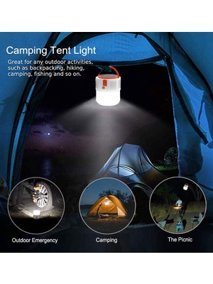 Realx Solar & USB Şarjlı Güneş Enerjili Kamp Feneri Lamba Powerbank El Feneri