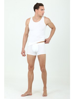 D'S Damat Boxer Atlet Set Beyaz