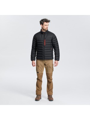 Decathlon Forclaz Erkek Outdoor Trekking Şişme Montu / -10°C - Siyah - Mt500