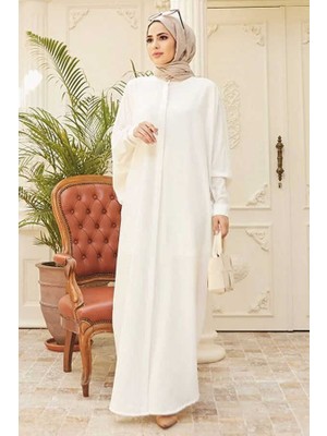 Neways 6571-KREP Abaya Beyaz