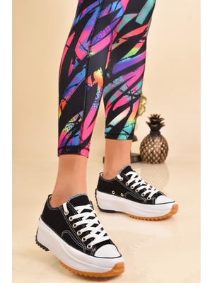 ModaOnn Kadın Kalın Topuk Sneaker Spor Ayakkabı
