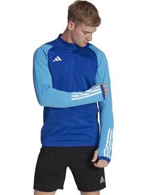 adidas TIRO23 C Tr Top Erkek Futbol Uzun Kollu Antrenman Üstü HU1309 Mavi