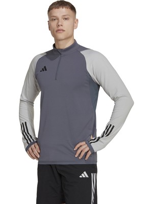 adidas TIRO23 C Tr Top Erkek Futbol Uzun Kollu Antrenman Üstü HU1316 Gri