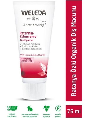 Weleda Ratanhia Özlü Doğal Diş Macunu 75 ml