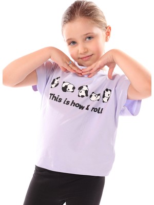 Toontoy Kız Çocuk Baskılı Tişört