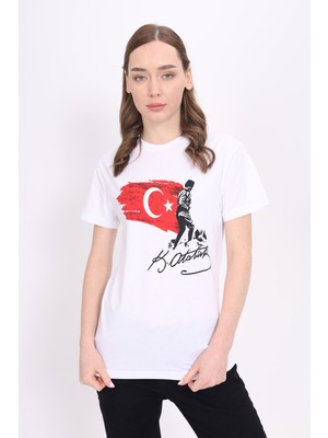 Toontoy Unisex Atatürk Baskılı Tişört