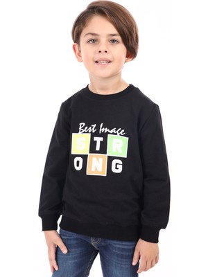 Toontoy Erkek Çocuk Baskılı Sweatshirt
