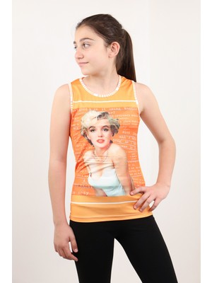 Toontoy Kız Çocuk Atlet Marliyn Monroe Baskılı