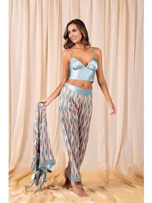 Marpessa Kadın Çağla Saten Üçlü Takım