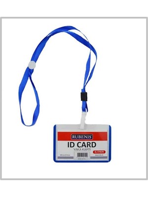 Rubenis Ipli Yaka Kartı Mavi  5 Adet