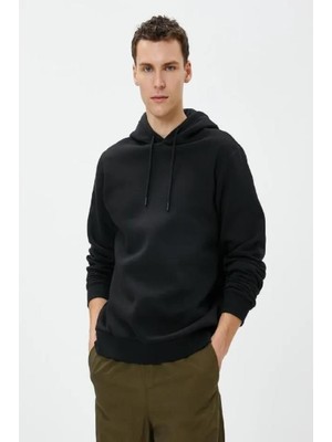 Koton Basic Kapşonlu Sweat Uzun Kollu