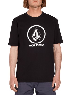 Volcom Siyah Erkek Bisiklet Yaka  T-Shirt A3512352_VOLCOM Crisp Stone Bsc Blk