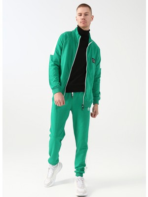 The Crow Lastikli Bel Düz Paça Yağ Yeşili Unisex Pantolon Xgame Two