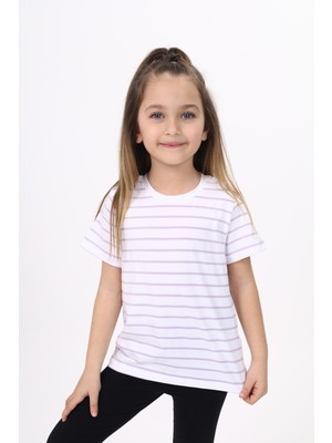 Toontoy Kids Toontoy Unisex Çocuk Çizgili Tişört