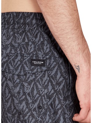 Volcom Siyah Erkek  Kısa Şort Mayo A2512303_VOLCOM Fa J Hager 17 Blk