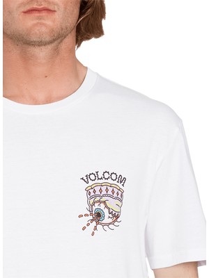 Volcom Beyaz Erkek Bisiklet Yaka T-Shirt A3512319_VOLCOM Connected Minds Bsc