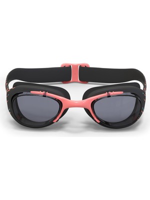 Decathlon Nabaiji Şeffaf Camlı Yüzücü Gözlüğü - L Boy - Siyah / Turuncu - 100 Xbase