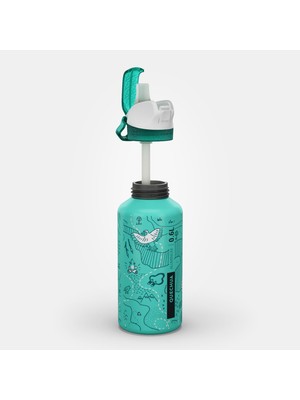 Decathlon Quechua Outdoor Alüminyum Matara - Pipetli / 0,6 Litre - Grafik Desenli - 900