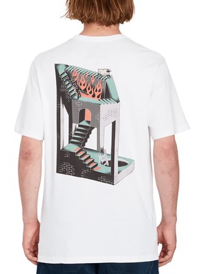 Volcom Beyaz Erkek Bisiklet Yaka T-Shirt A5012306_VOLCOM Skate Vitals Axel 2