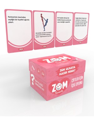 Metranya Zom Romantik Içki Oyunu Çiftler Için Kart Oyunu Sevgililer Günü Oyunu 150 Kart Eğlenceli Kutu Oyunu